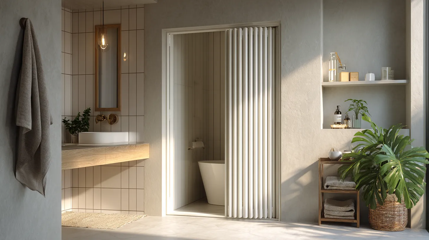 Quando usar uma porta sanfonada Quando usar uma porta sanfonada