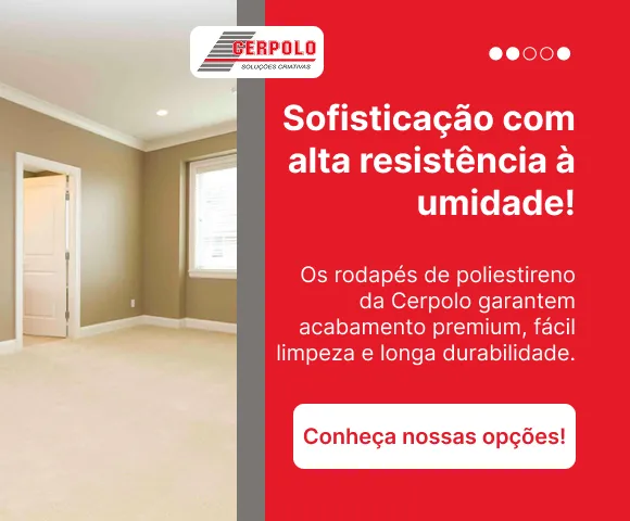 Rodapés de Poliestireno