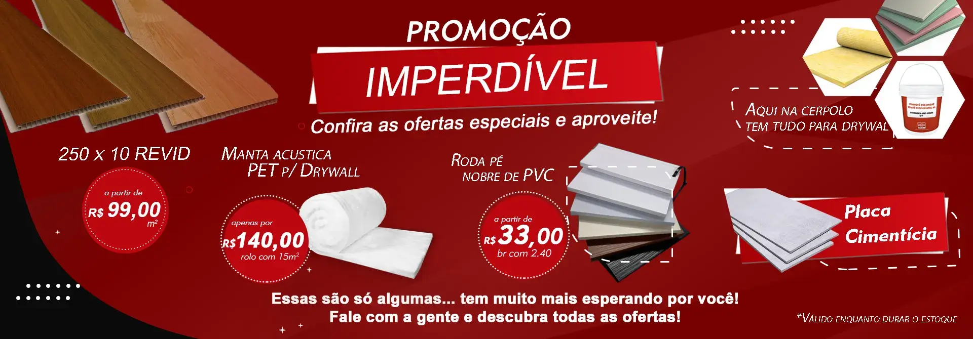 Banner promoção 2026 produtos Cerpolo